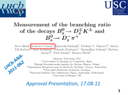 DsK Analysis - Experimental High Energy Physics Group at USC