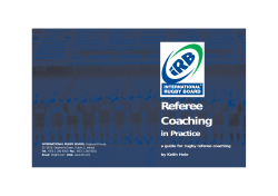 Ref coaching in practice