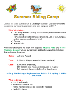 Summer Riding Camp