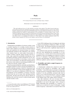 1. Introduction Estimating the probabilities of extreme