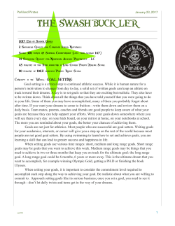 The Swashbuckler The Team Goal Addition