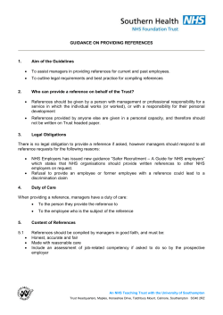 Ref - Southern Health