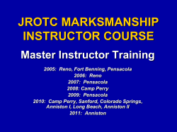 jrotc marksmanship instructor training course
