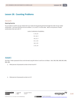 Grade 7 Mathematics Module 4, Topic D, Lesson 18