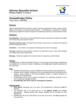 Aromatherapy - Glenroy Specialist School