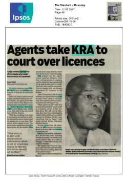 Agents take KRA to