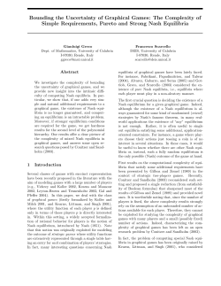 Bounding the Uncertainty of Graphical Games: The