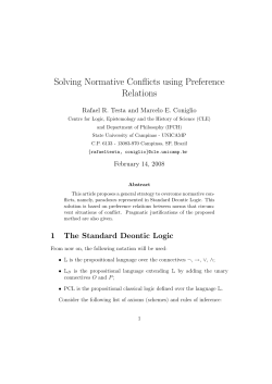Solving Normative Conflicts using Preference Relations