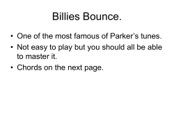 Billies Bounce. - Frank Markovich