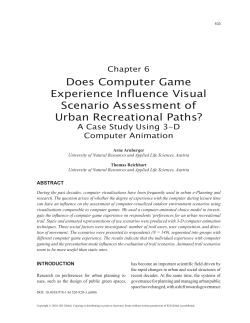 Does Computer Game Experience Influence Visual Scenario