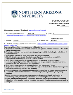 MAT 121 - www7 - Northern Arizona University