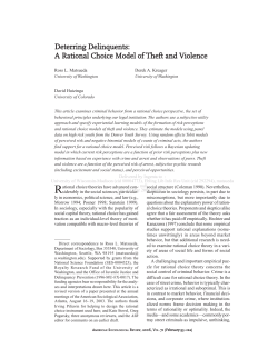 Deterring Delinquents: A Rational Choice Model of Theft and Violence