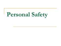 Personal safety