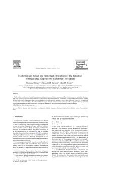 Mathematical model and numerical simulation of the dynamics of