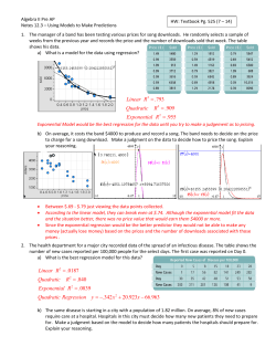 793 .909 .955 Linear R Quadratic R Exponential R