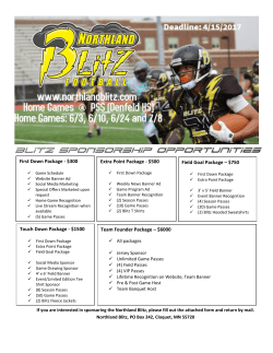 500 Field Goal Package &ndash; $750 Touch Down Package