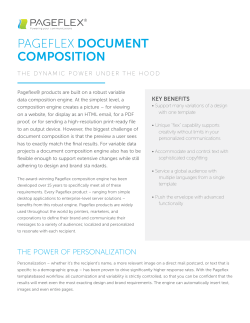 PAGEFLEX DOCUMENT COMPOSITION