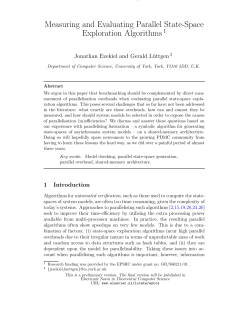 Measuring and Evaluating Parallel State