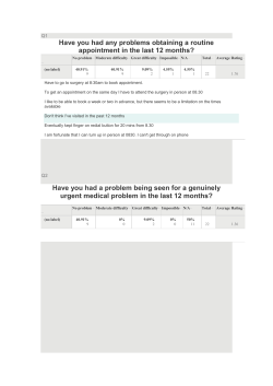 Q1 - The Vine Medical Centre