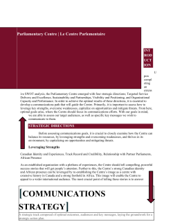 Communications Strategy