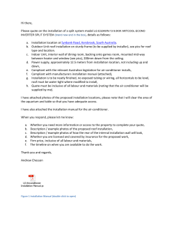 Hi there, Please quote on the installation of a split system model LG