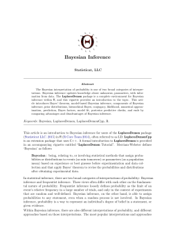 Bayesian Inference