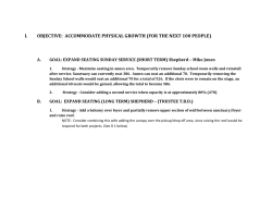 I. OBJECTIVE: ACCOMMODATE PHYSICAL GROWTH (FOR THE