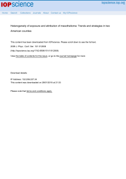 Heterogeneity of exposure and attribution of