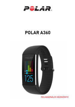 Polar A360 Felhasználói kézikönyv