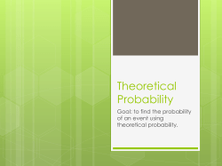 Theoretical Probability