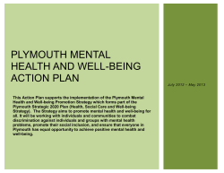 Plymouth Mental Health and Well-being Action Plan