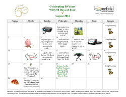 August Events Calendar
