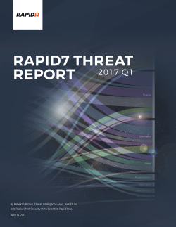Rapid7 Threat Report 2017 Q1