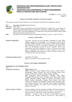 PRA Report Leucinodes