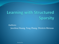 Learning with Structured Sparsity