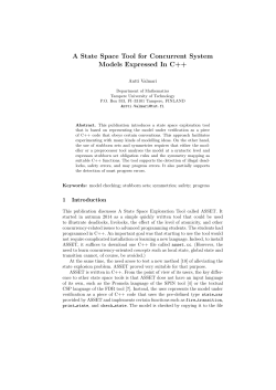A State Space Tool for Concurrent System Models Expressed In C++