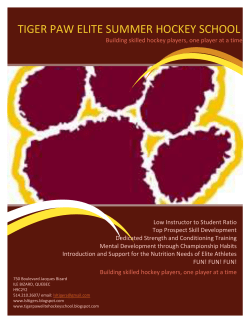 Tiger Paw Elite Hockey School Staff