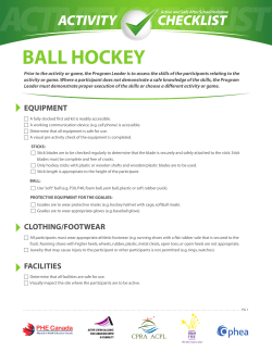 ball hockey - PHE Canada