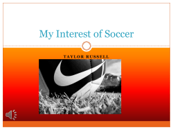 My Interest of Soccer