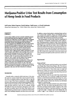Marijuana-Positive Urine Test Results From