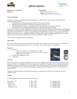 AP Statistics - Windsor High School
