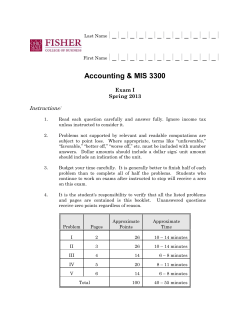 Exam I