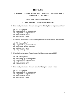 BGW Chapter 1 notes