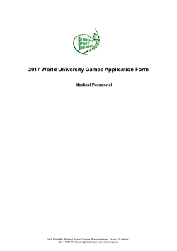 20th World University Games