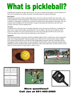 A paddle sport created for all ages and skill levels. The rules are