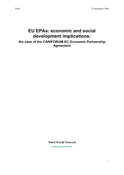 CARIFORUM-EU Economic Partnership Agreement