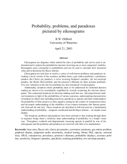 Probability, problems, and paradoxes pictured by eikosograms