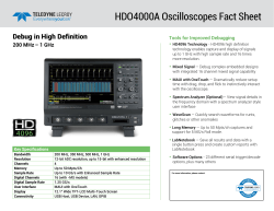 HDO4000A High Definition Oscilloscopes (200 MHz