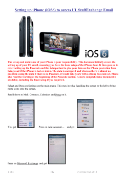 Setting up iPhone