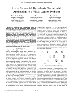 Active Sequential Hypothesis Testing with Application to